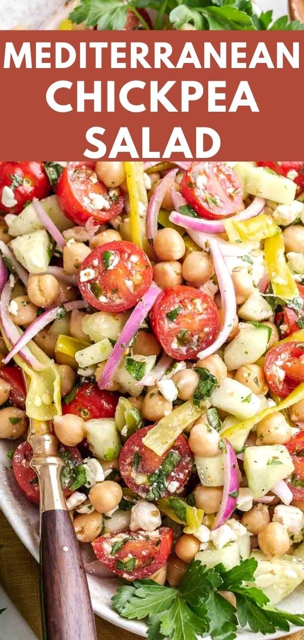 Mediterranean Chickpea Salad - Bean Recipes