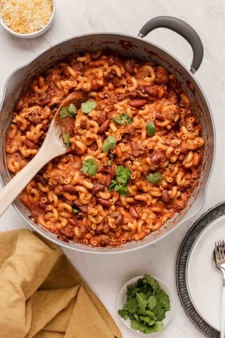 Chili Mac Recipe with Kidney Beans - Bean Recipes