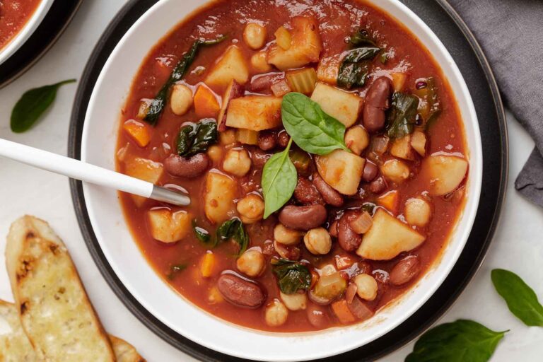 Vegetable Bean Soup Recipe - Slow Cooker