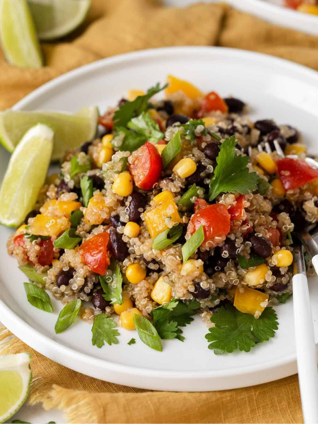 Black Bean Quinoa Salad - Bean Recipes