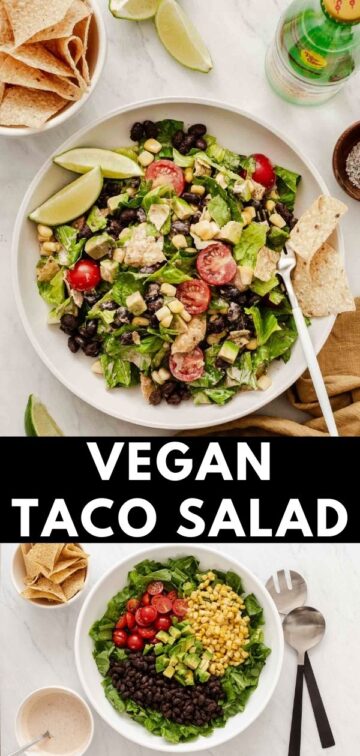 Vegan Taco Salad - 2-Ingredient Vegan Taco Salad Dressing